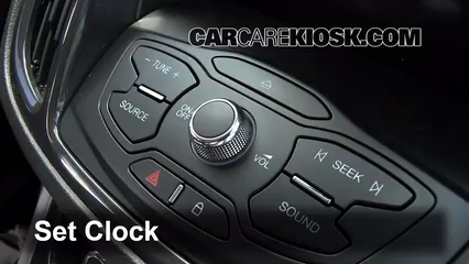 2013 Ford Escape SEL 2.0L 4 Cyl. Turbo Reloj Fijar hora de reloj